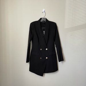 NWT PRETTY LITTLE THING BLAZER DRESS JACKET SIZE 4